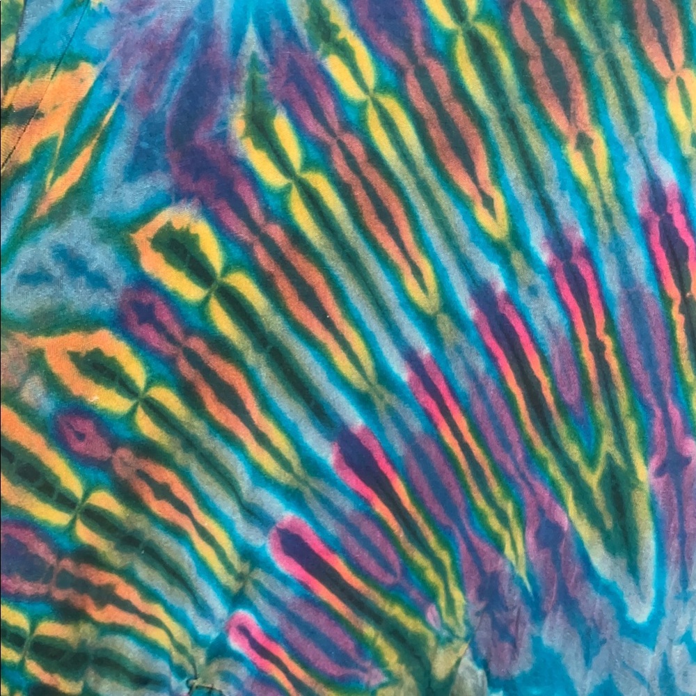 Mexicali Blues - Y2K long sleeve tie-dye dress with pockets - Picture 4 of 8